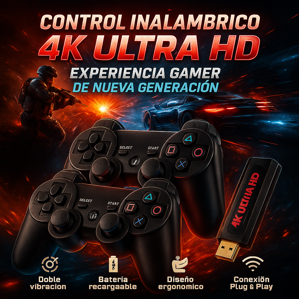 Consola De Juegos Retro Inalámbrica- Diversión asegurada.
