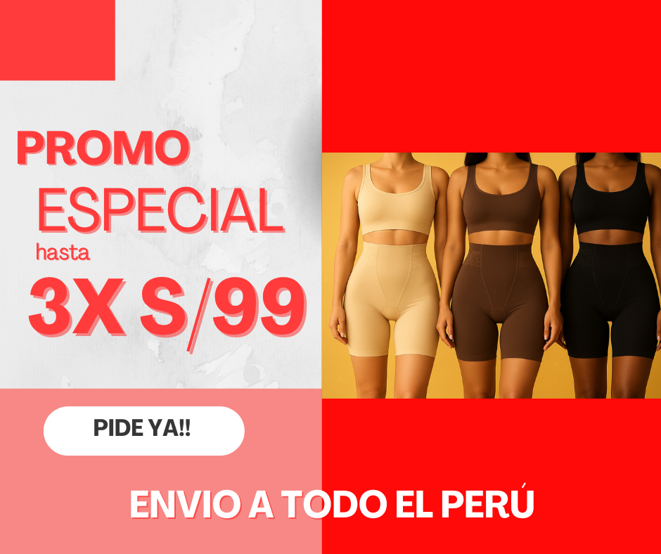 PROMOCION 3 UNIDADES DE   Faja Moldeadora Premium POR S/99.00 - No se Enrolla, No Marca