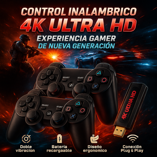 Consola De Juegos Retro Inalámbrica- Diversión asegurada.